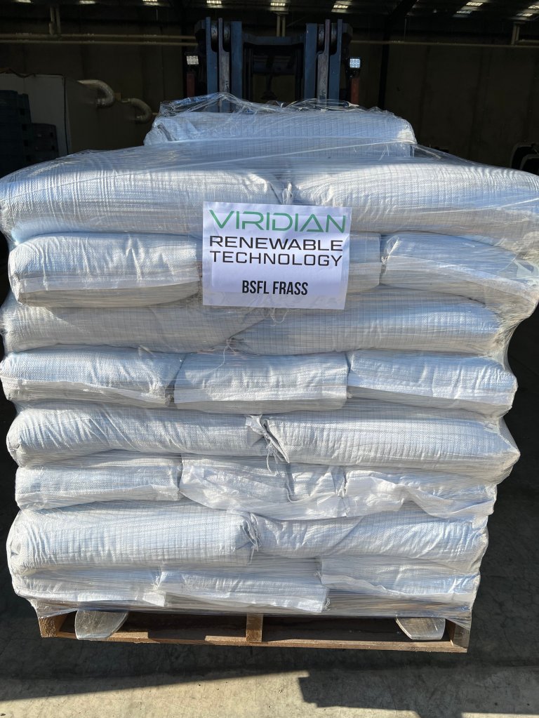 Viridian Renewables BSFL frass.