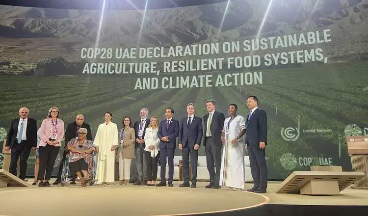 Participants in the COP28 UAE Declaration on Sustainable Agriculture, Resilient Food Systems, and Climate Action.