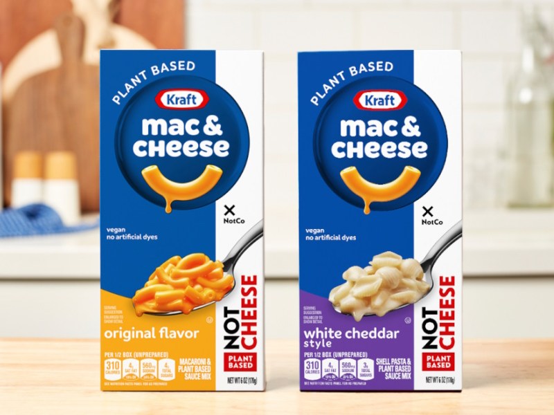 Kraft plant-based Mac and Cheese.