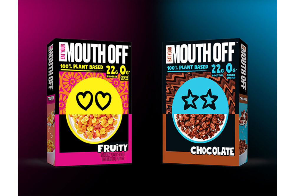 WK Kellogg's new plant-based cereal Eat Your Mouth Off.