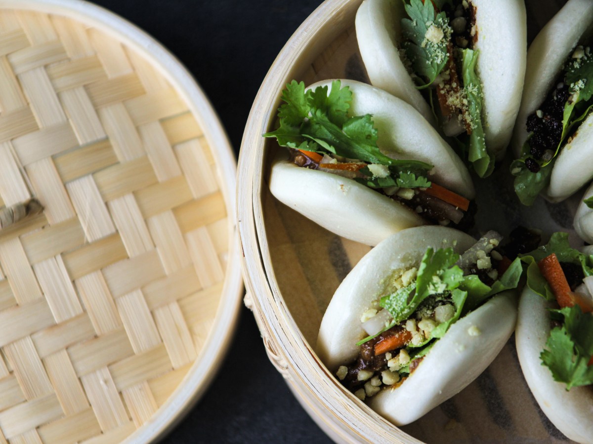 Cultivated pork bao buns from Magic Valley.