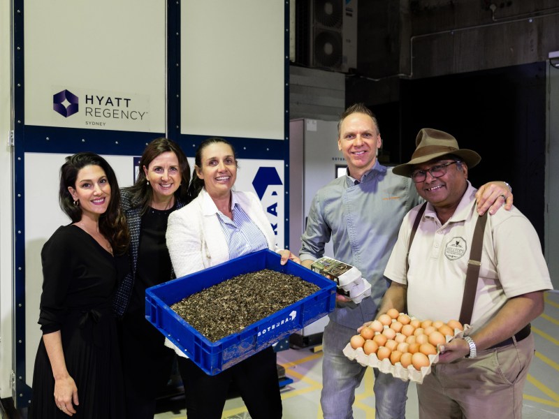 The Hyatt Regency Sydney, Australia’s largest hotel, has become the first hotel in the world to implement Canberra start-up Goterra’s compact sustainable food waste management system onsite.